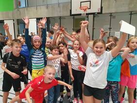 Jubel beim Fußballturnier