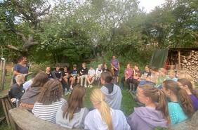 Die Mentorinnen und Mentoren auf dem Kinderbauernhof in Gomaringen 