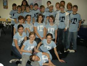 die Klasse 7b beim Kinderkanal