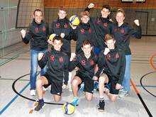 Die glücklichen Volleyballer der GSS