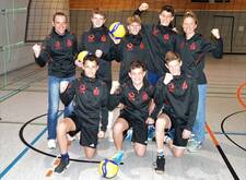 Die glücklichen Volleyballer der GSS