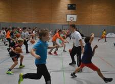 Training mit den Walter Tigers an der GSS