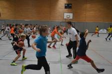 Training mit den Walter Tigers an der GSS