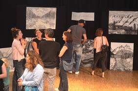 Landschaftsmalereien im Workshop