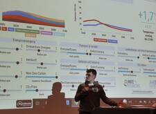 Vortragender bei Klimakonferenz-Simulation