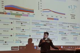 Vortragender bei Klimakonferenz-Simulation