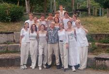 Der Kurs Literatur und Theater mit ihrem Lehrer Herr Schwarzkopf