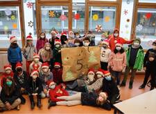 Die Gewinnerklasse des Weihnachtsbastelns