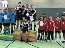 die Volleyballer der GSS auf dem Siegertreppchen