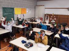 Die Klasse 5d beim Wichteln