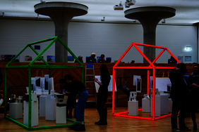 Praesantation der Architekturmodelle in der Staatsgalerie