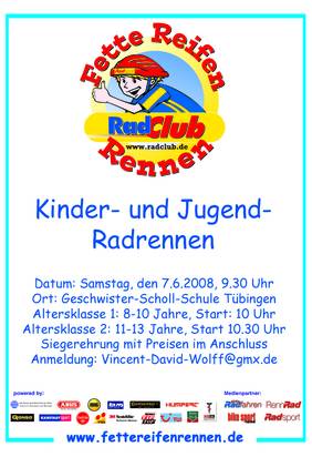 Plakat Fahrradrennen